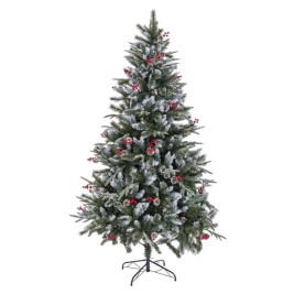 Коледно дърво PVC Снежен 80 x 80 x 210 cm