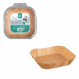 Хартия за фритюрник на въздух Best Products Green 730226 16 x 16 x 4,5 cm Квадратек 50 броя