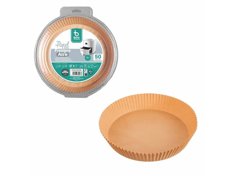 Хартия за фритюрник на въздух Best Products Green 730227 Ø 20 cm Кръгъл 50 броя