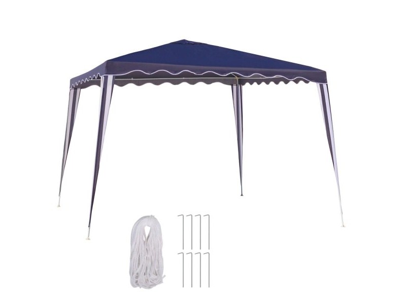 Пергола Gazebo полиестер Стомана 300 x 300 x 245 cm