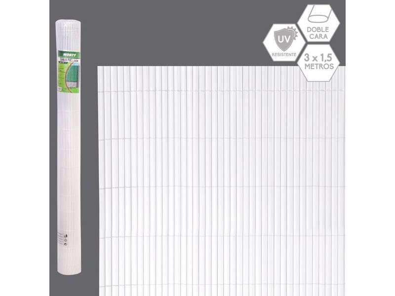 Прегради Бял PVC 1 x 300 x 150 cm