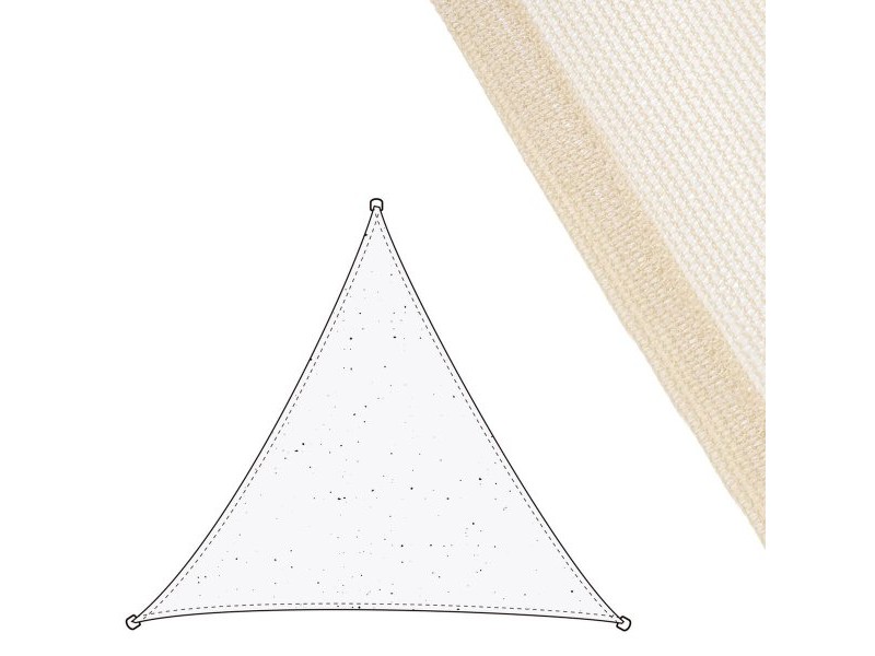Сянка платна Vela sombreo Бежов 3 x 3 m 300 x 300 x 0,5 cm Тента