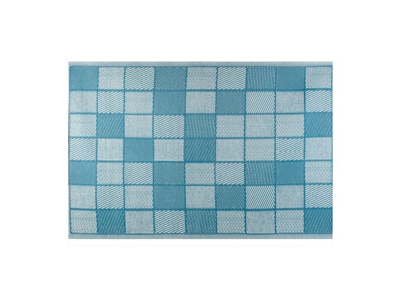 Килим за Открито Meis 160 x 230 x 0,5 cm Син Бял полипропилен