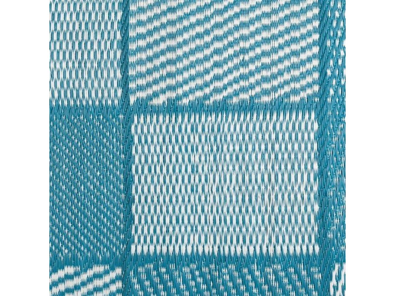 Килим за Открито Meis 160 x 230 x 0,5 cm Син Бял полипропилен