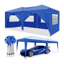 Пергола Gazebo Стомана 600 x 300 x 260 cm Син