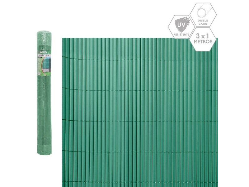 Градинска Ограда Зелен PVC 1 x 300 x 100 cm