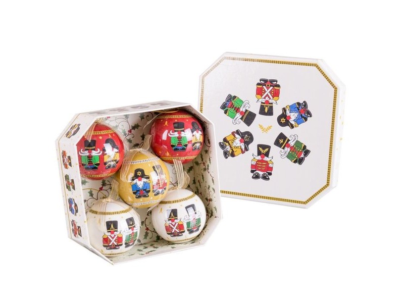 Коледни топки Многоцветен Polyfoam Войник Ø 7,5 cm (5 броя)