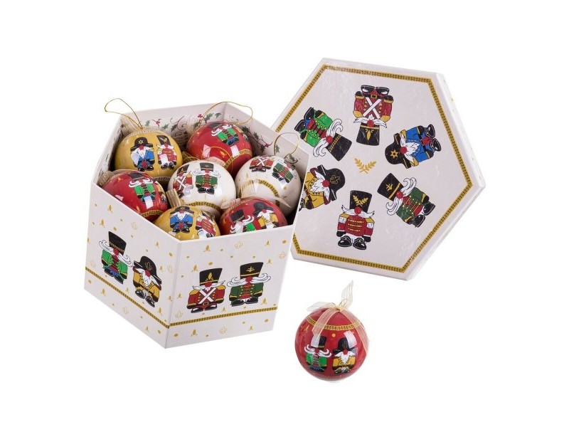 Коледни топки Многоцветен Polyfoam Войник Ø 7,5 cm (14 броя)
