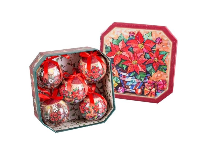 Коледни топки Многоцветен Polyfoam Ø 7,5 cm (5 броя)