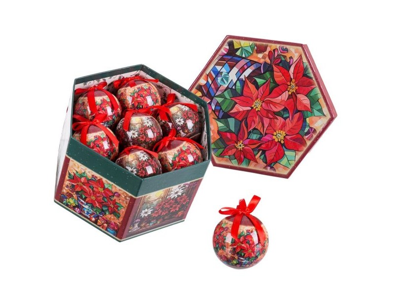 Коледни топки Многоцветен Polyfoam Ø 7,5 cm (14 броя)