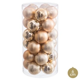 Коледни топки Златен Пластмаса Ø 6 cm (30 броя)