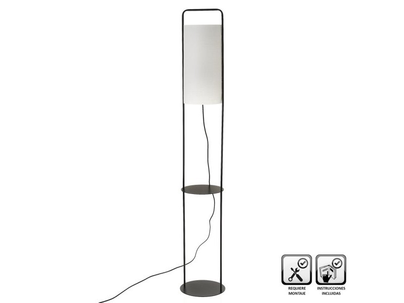 Настолна лампа Черен Метал 60 W 220-240 V 22 x 22 x 150 cm