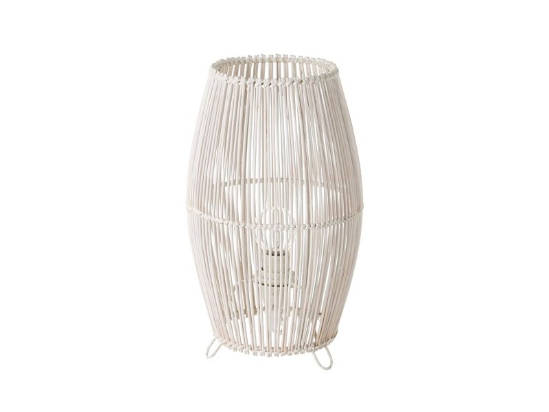 Настолна лампа Бял Метал Бамбук 40 W 220-240 V 17 x 17 x 29 cm
