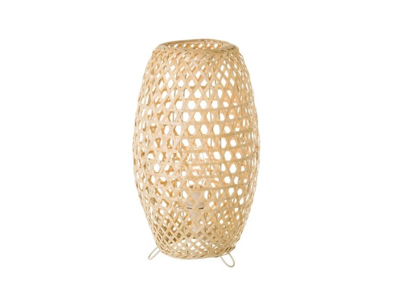 Настолна лампа Естествен Метал Бамбук 40 W 220-240 V 20 x 20 x 35 cm