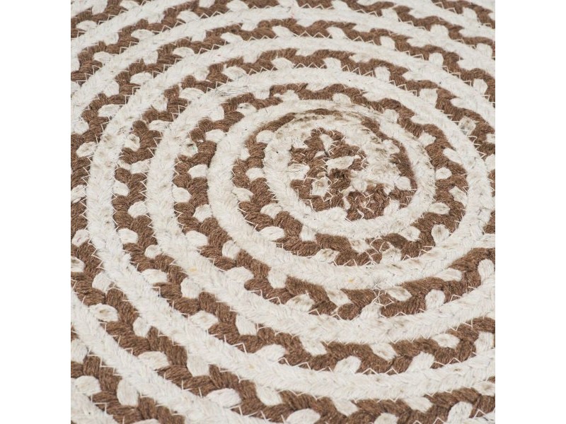 Килим NATUR V Бял Естествен 90 x 90 x 1 cm