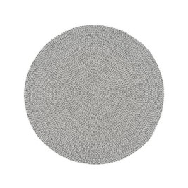 Килим Бял Сив 90 x 90 x 0,2 cm