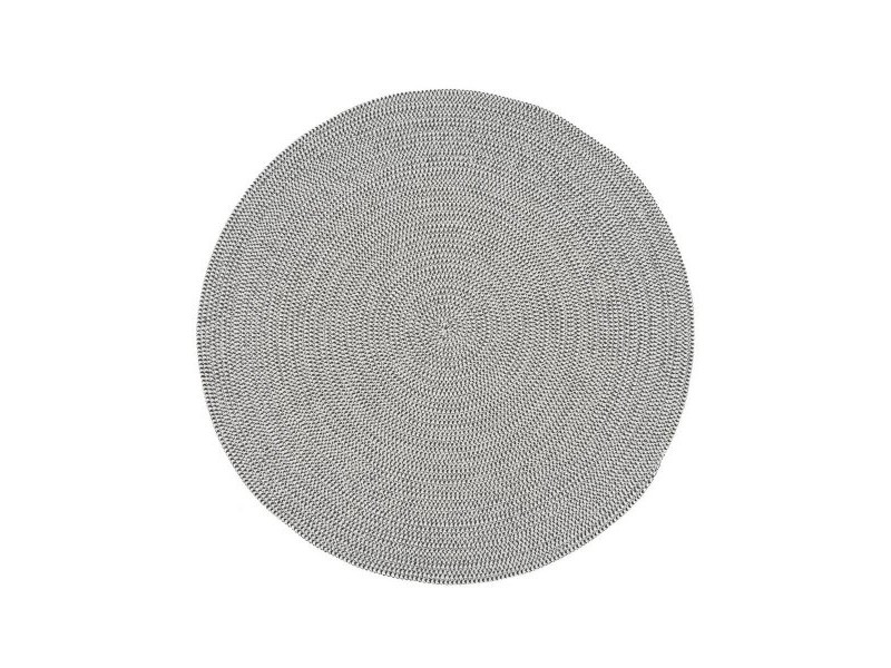 Килим Бял Сив 90 x 90 x 0,2 cm