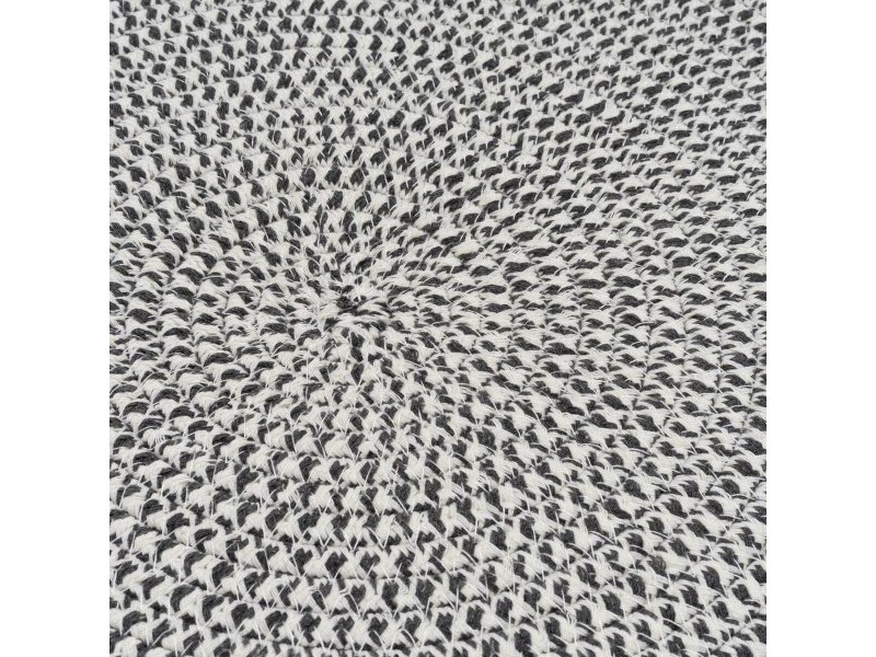 Килим Бял Сив 90 x 90 x 0,2 cm