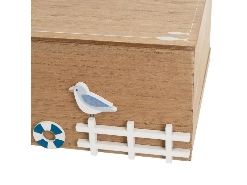 Кутия за кърпички Дървен MDF 25 x 16 x 8,5 cm