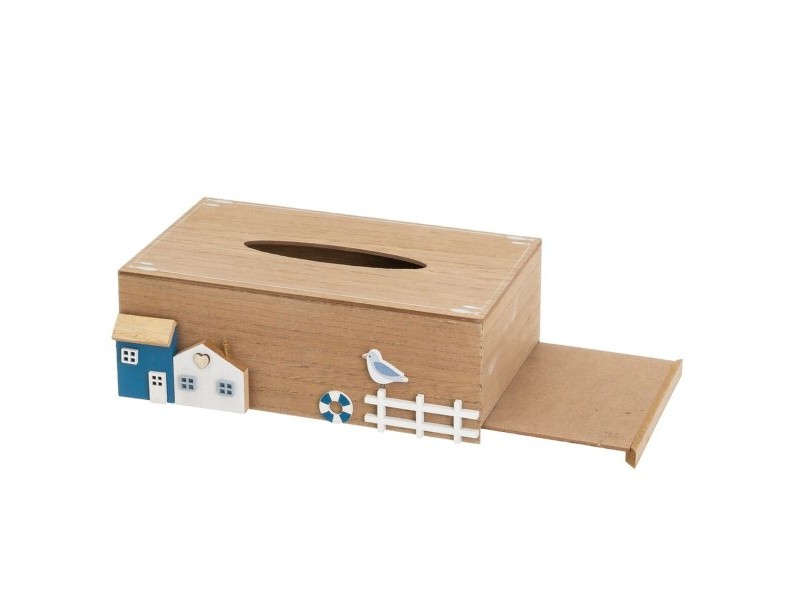 Кутия за кърпички Дървен MDF 25 x 16 x 8,5 cm