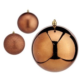 Коледни топки Krist+ Кафяв Пластмаса Ø 12 cm 6 броя