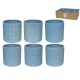 Комплект саксии Gerimport Deco Син Керамика 13,5 x 13,5 x 13,2 cm (6 броя) Комплект саксии Gerimport Deco Син Керамика 13,5 x 13,5 x 13,2 cm (6 броя)