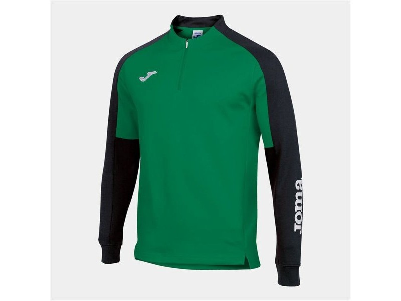Детски суичър без качулка Joma Sport Championship Черен Зелен 11-12 години
