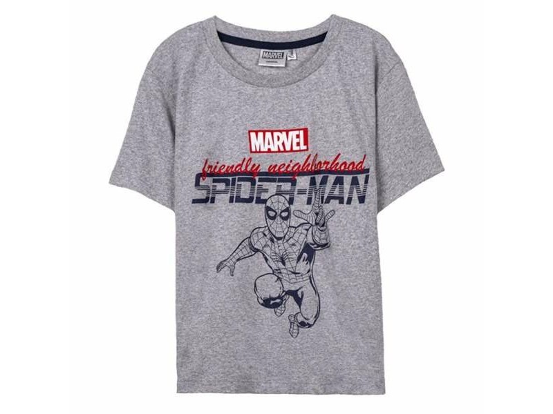 Детски Тениска с къс ръкав Spider-Man Сив 12 години Детски Тениска с къс ръкав Spider-Man Сив 12 години