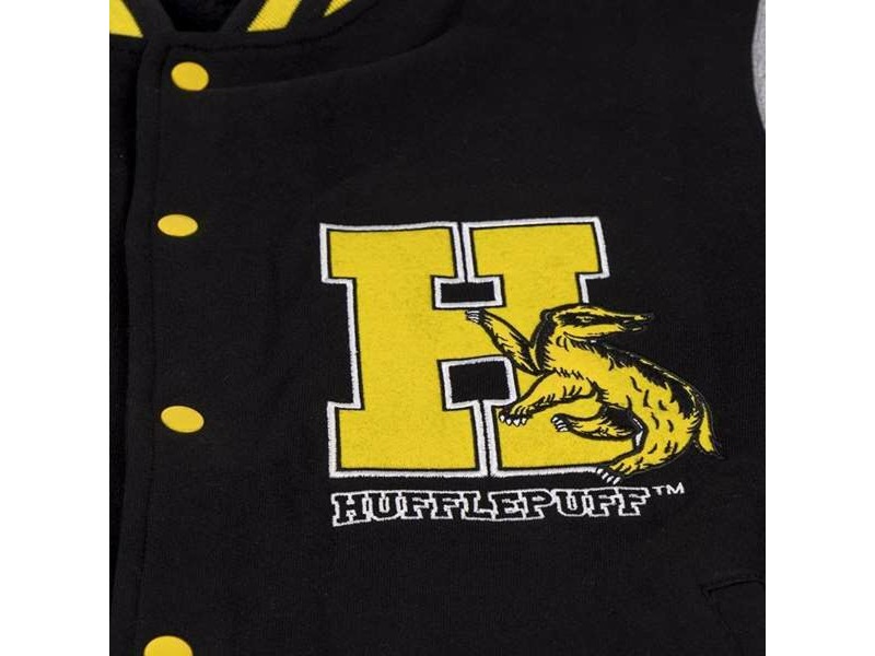 Унисекс суичър без качулка Harry Potter Hufflepuff Черен