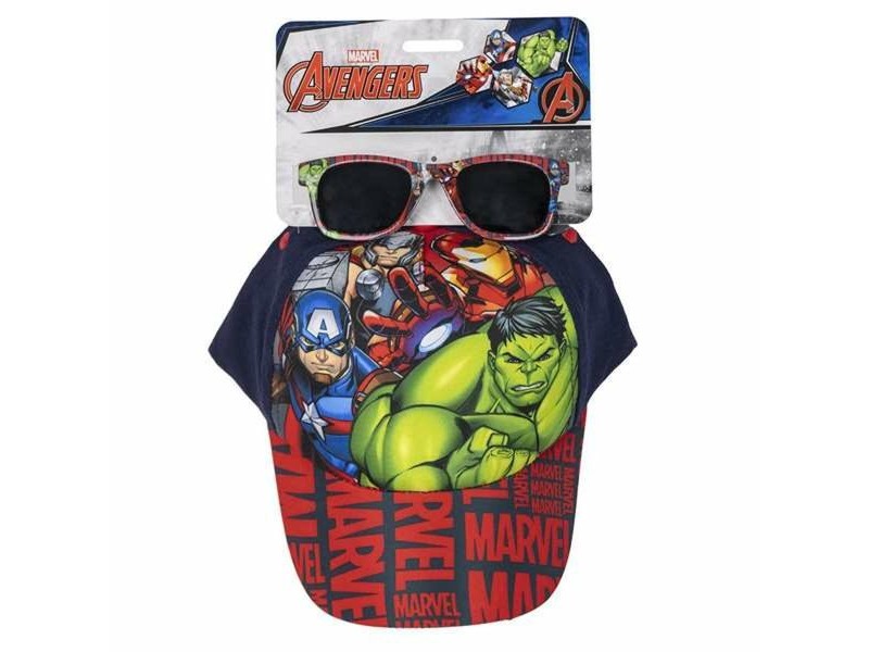 Комплект шапка и слънчеви очила The Avengers 2 Части Детски
