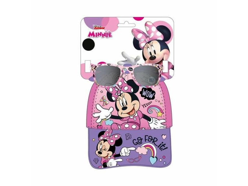 Комплект шапка и слънчеви очила Minnie Mouse 2 Части Детски