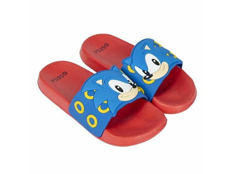 Джапанки за деца Sonic Син Червен