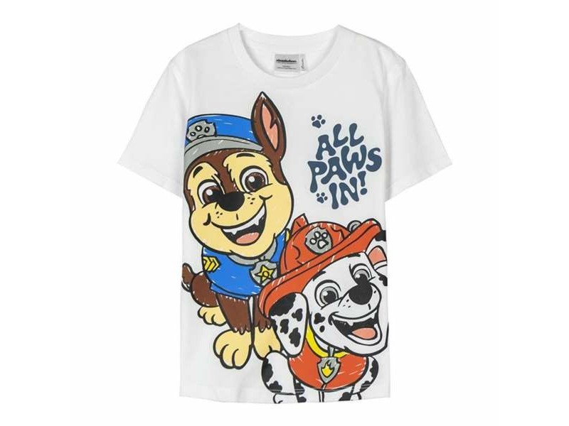 Детски Тениска с къс ръкав The Paw Patrol Бял 2 години