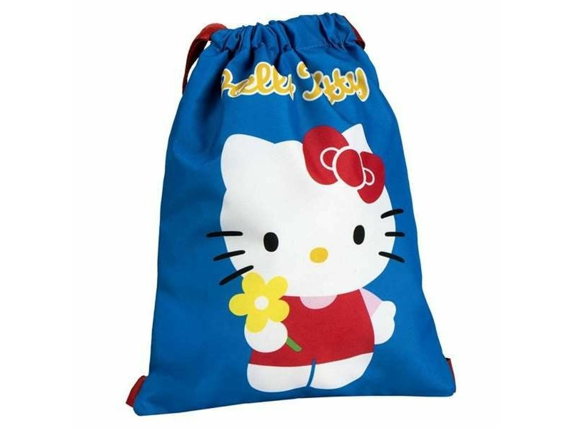 Раница с връвка Hello Kitty Син 27 x 33 cm