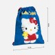 Раница с връвка Hello Kitty Син 27 x 33 cm