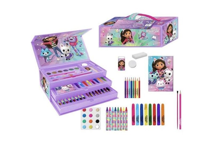 Кутия за Оцветяване Gabby's Dollhouse Люляк