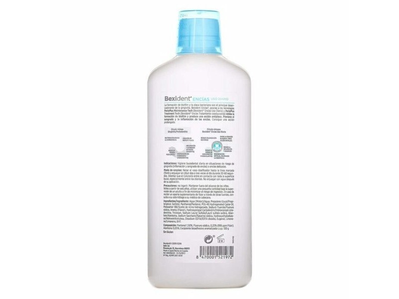 Вода за Уста Isdin Bexident Срещу Плака Антисептично (500 ml)