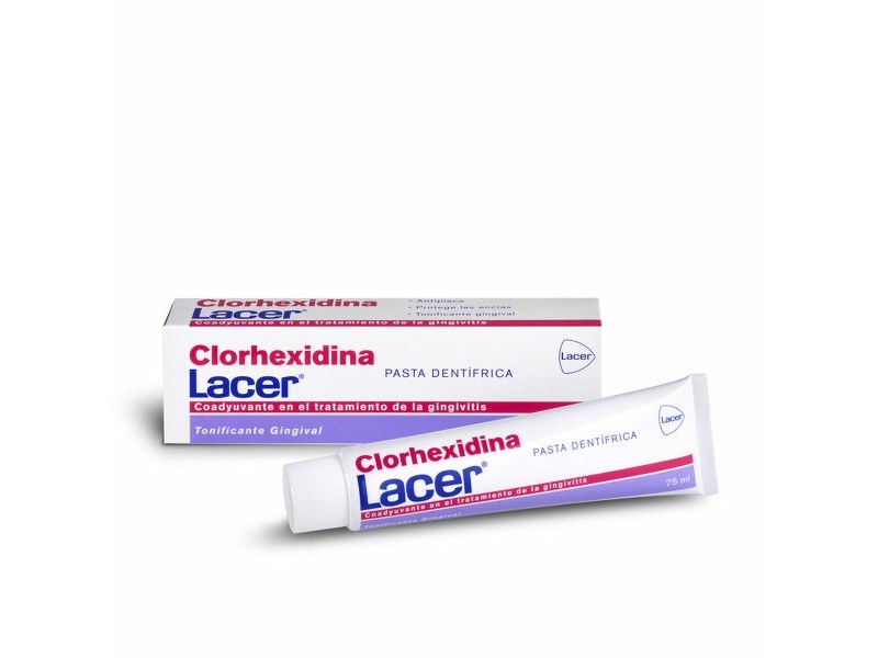 Паста за Зъби Грижа за Венците Lacer Clorhexidina (75 ml)
