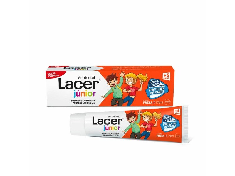 Паста за зъби Lacer Ягода Джуниър (75 ml)