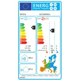Канален климатик Artica ACC36DWG1 Wi-Fi 10000 W
