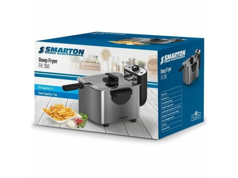 Фритюрник Smarton Сив 1 kg 3 L