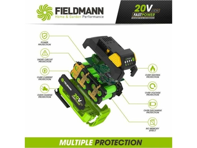 Презареждаща се литиева батерия Fieldmann 20V - 8Ah 8 Ah 20 V
