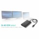 Адаптер за DisplayPort към HDMI i-Tec C31DUAL4KHDMI        Черен 4K Ultra HD