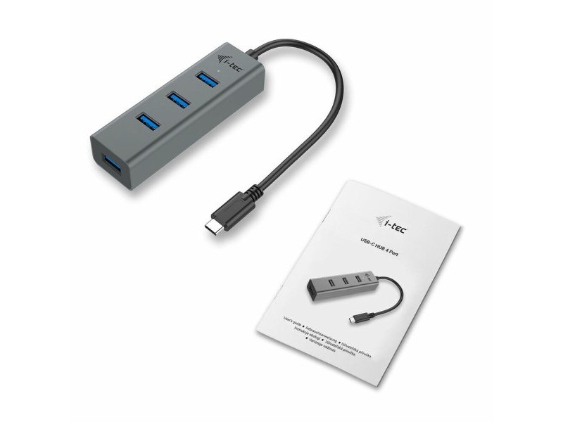 USB извод i-Tec C31HUBMETAL403 USB x 4 Сив