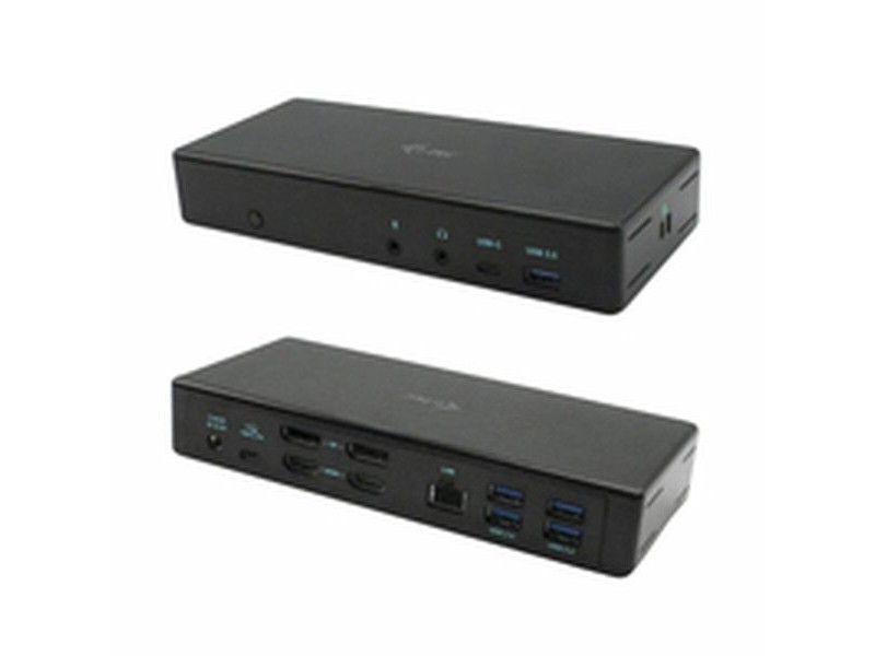 USB извод i-Tec C31QUATTRODOCKPD Черен