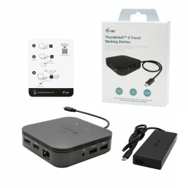 Докинг станция i-Tec TB3TRAVELDOCKPD60W Черен