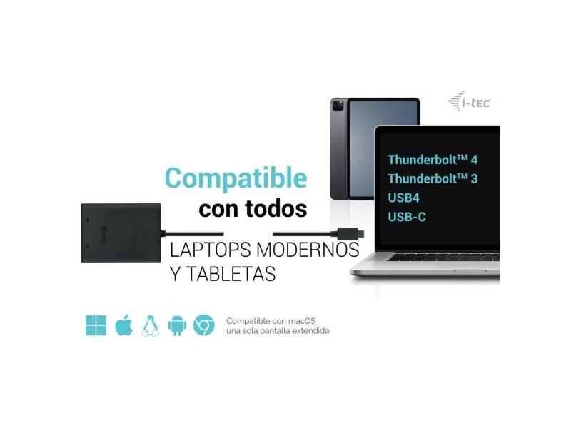 Адаптер за Thunderbolt USB-C i-Tec C31DUAL4K60DP