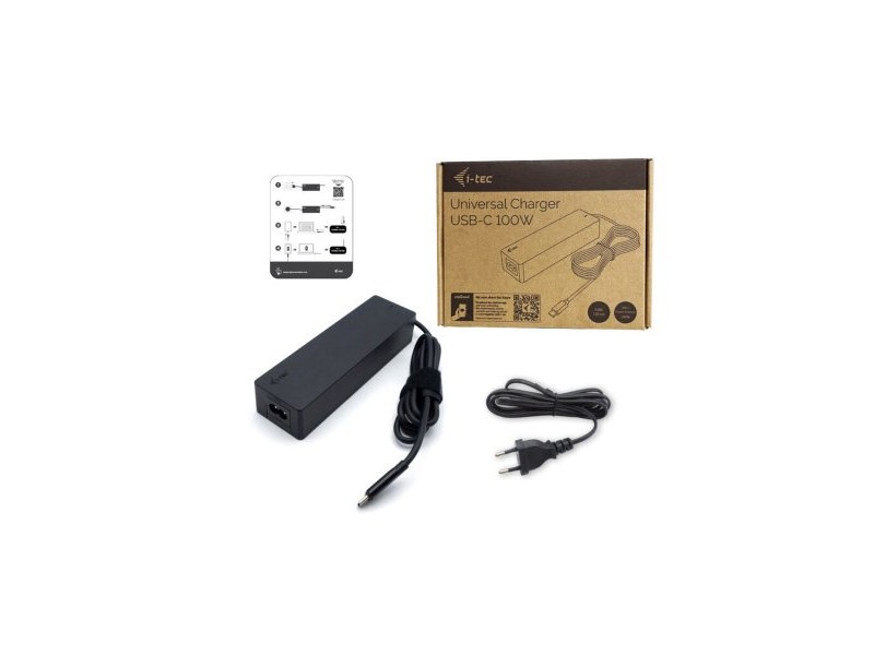 Преносимо зарядно устройство i-Tec CHARGER-C100W Черен