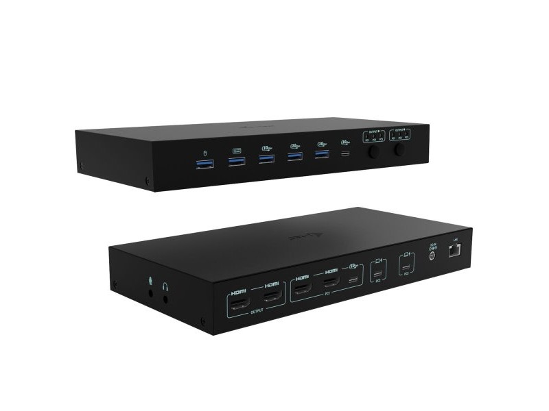 USB извод i-Tec C31KVMDOCKPDPRO Черен