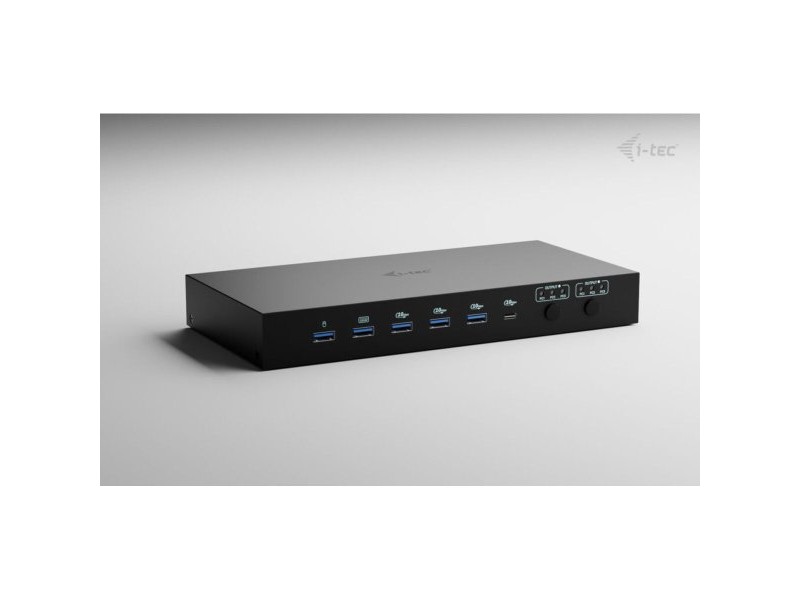 USB извод i-Tec C31KVMDOCKPDPRO Черен